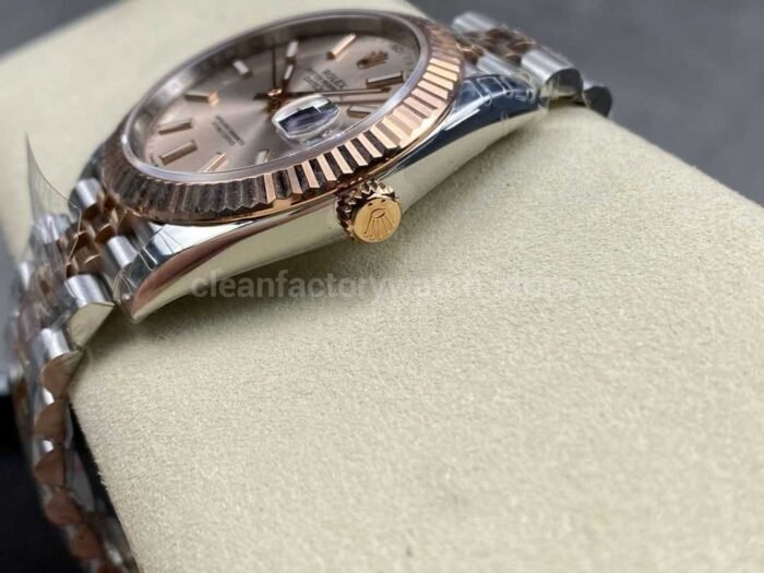 VS Factory Rolex Datejust 126331-0010 41mm Half Rose Gold Pink Dial Jubilee - Image 7