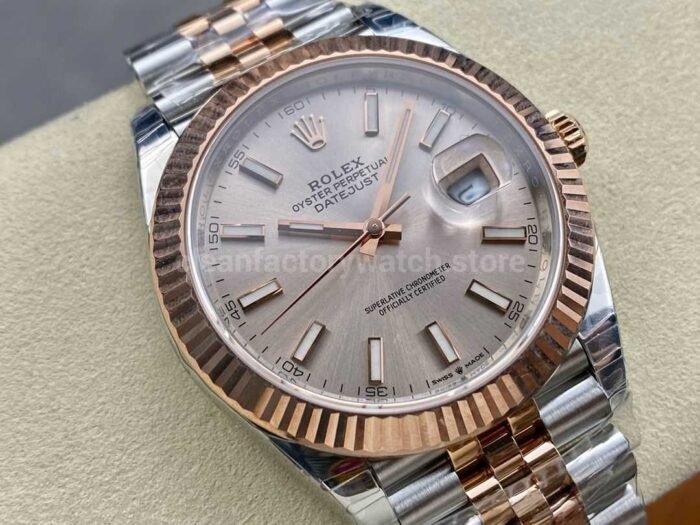 VS Factory Rolex Datejust 126331-0010 41mm Half Rose Gold Pink Dial Jubilee - Image 2