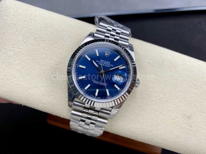 VS Factory Rolex Datejust 126334 0002 41mm Full 904L Blue Dial Jubilee 6 Super Clone Watch,Clean Factory Watch