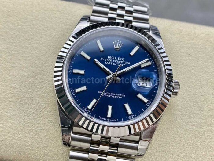 VS Factory Rolex Datejust 126334 0002 41mm Full 904L Blue Dial Jubilee 9 Super Clone Watch,Clean Factory Watch