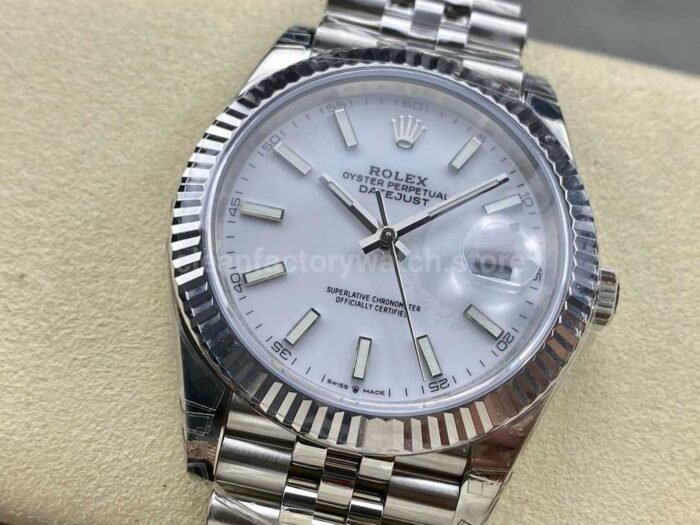 VS Factory Rolex Datejust 126334-0010 41mm Full 904L White Dial Jubilee - Image 3