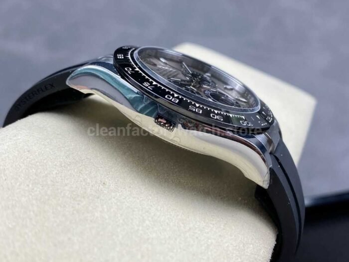 VS Factory Rolex Daytona 116519LN 0027 40MM White Gold Rubber Strap Grey Dial 8 Super Clone Watch,Clean Factory Watch
