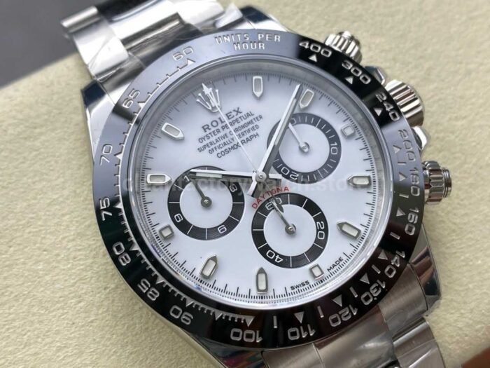 VS Factory Rolex Daytona Panda 116500LN 0001 40MM Full 904L White Dial 10 Super Clone Watch,Clean Factory Watch