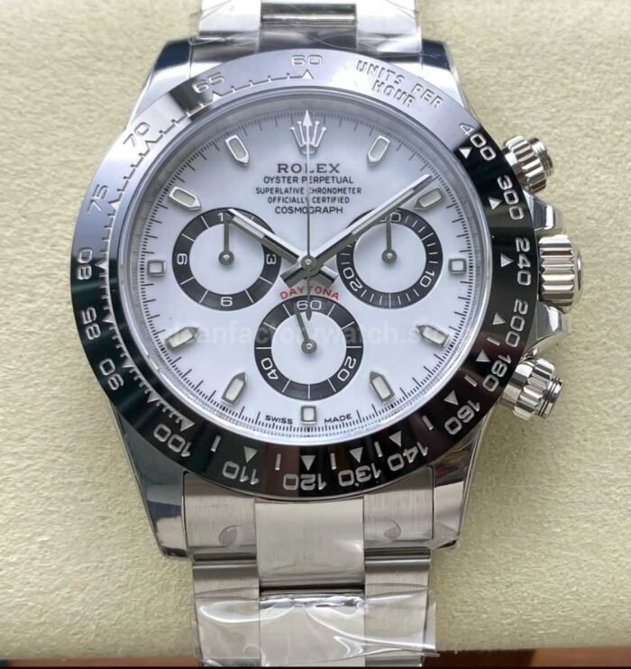 VS Factory Rolex Daytona Panda 116500LN 0001 40MM Full 904L White Dial 11 Super Clone Watch,Clean Factory Watch