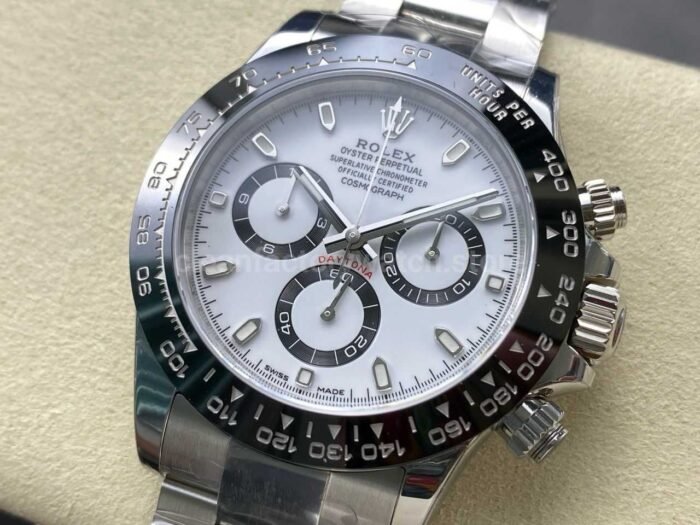VS Factory Rolex Daytona Panda 116500LN 0001 40MM Full 904L White Dial 9 Super Clone Watch,Clean Factory Watch