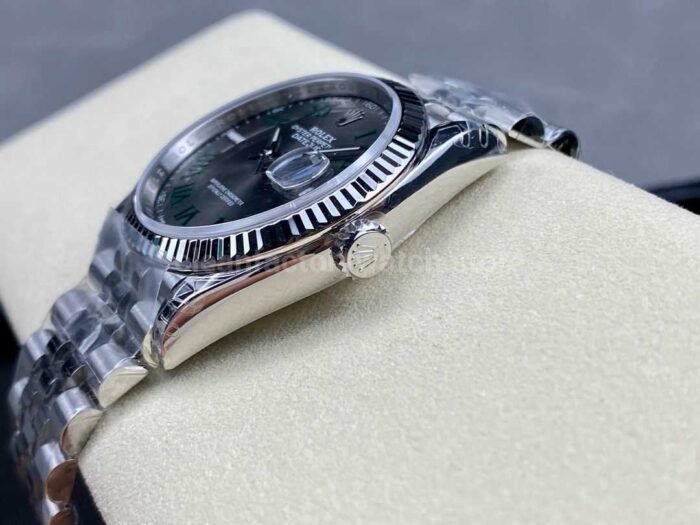 VS Factory Rolex Wimbledon Datejust 126234 0045 36mm Full 904L Roman Number Grey Dial Jubilee 8 Super Clone Watch,Clean Factory Watch