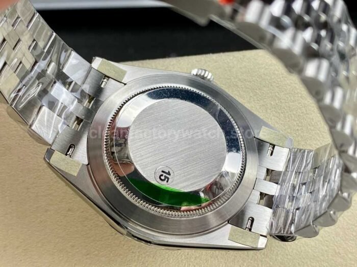 VS Factory Rolex Wimbledon Datejust 126334-0022 41mm Full 904L Roman Number Grey Dial Jubilee - Image 7