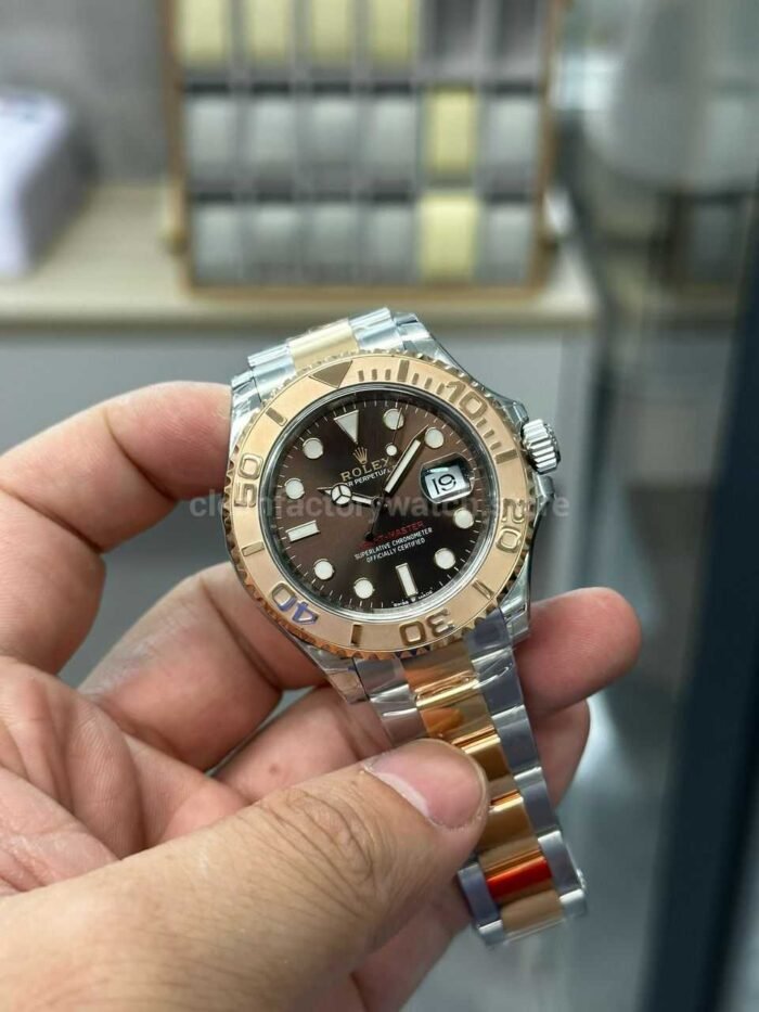 VS Factory Rolex Yacht-Master 126621-0001 40mm Half Rose Gold Brown Dial - Image 2