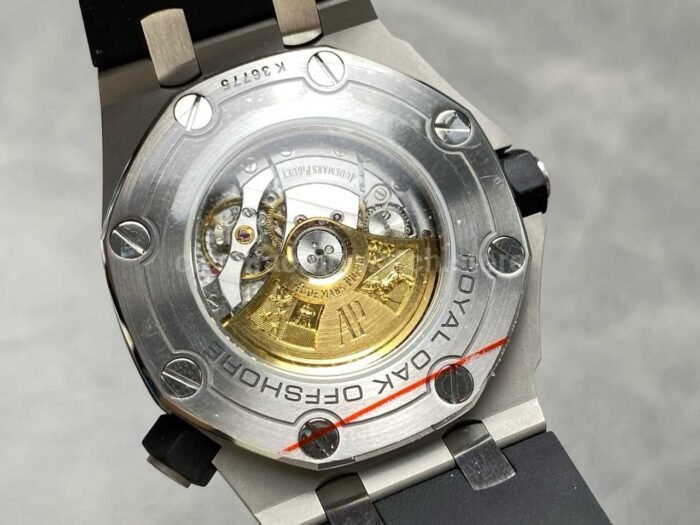 APS Factory Audemars Piguet Royal Oak Selfwinding 42mm 15710ST.OO.A002CA.01 Rubber Strap Black Dial - Image 7