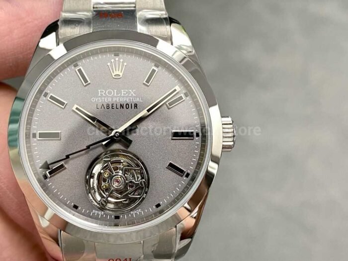 YS Factory Rolex Tourbillons Label Noir 116400 LNT01HS 40mm Full 904L Grey Dial 5 Super Clone Watch,Clean Factory Watch