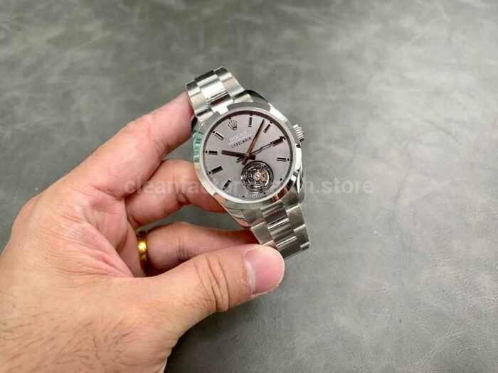 YS Factory Rolex Tourbillons Label Noir 116400 LNT01HS 40mm Full 904L Grey Dial 6 Super Clone Watch,Clean Factory Watch