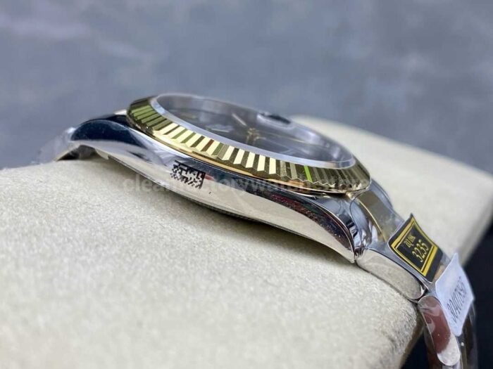 ZQ Factory Rolex Datejust 126333-0019 41mm Half Yellow Gold Roman Numerals Wimbledon Grey Dial - Image 6