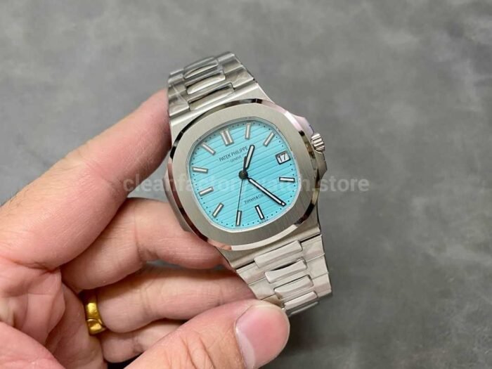 3K Factory Patek Philippe Nautilus 40mm 5711 1A 018 Tiffany Blue Dial 7 Super Clone Watch,Clean Factory Watch