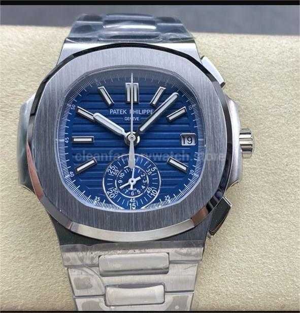 3K Factory Patek Philippe Nautilus 5976-1G Full Steel Blue  Dial