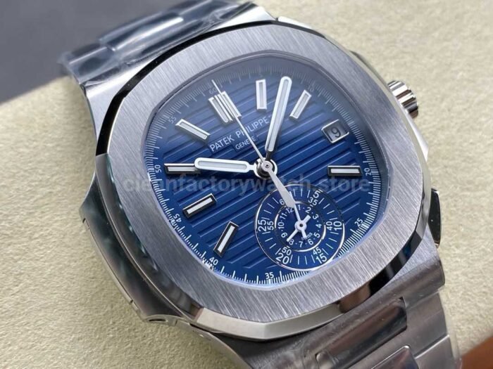 3K Factory Patek Philippe Nautilus 5976-1G Full Steel Blue  Dial - Image 2