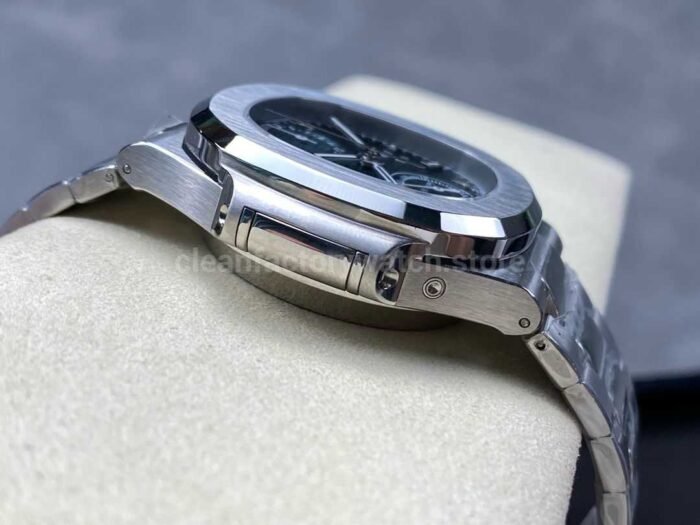 3K Factory Patek Philippe Nautilus 59901A 011 40.5mm Full Steel Blue Dial 6 Super Clone Watch,Clean Factory Watch