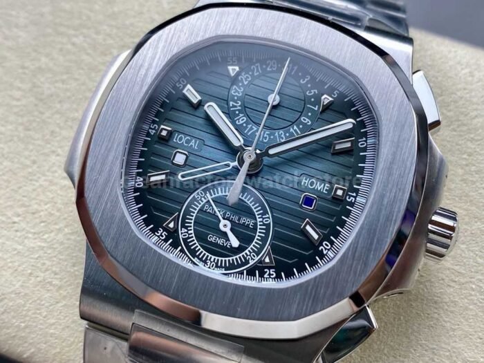 3K Factory Patek Philippe Nautilus 59901A 011 40.5mm Full Steel Blue Dial 7 Super Clone Watch,Clean Factory Watch