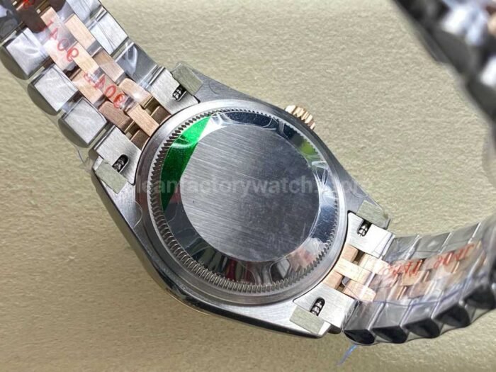 8 Factory Rolex counterweight Datejust 278271 0028 31mm Half Rose Gold Diamond Brown Dial Jubilee 9 Super Clone Watch,Clean Factory Watch