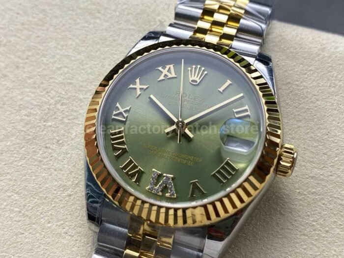 8 Factory Rolex counterweight Datejust 278273 0016 31mm Half Yellow Gold Roman Numerals Diam 3 Super Clone Watch,Clean Factory Watch