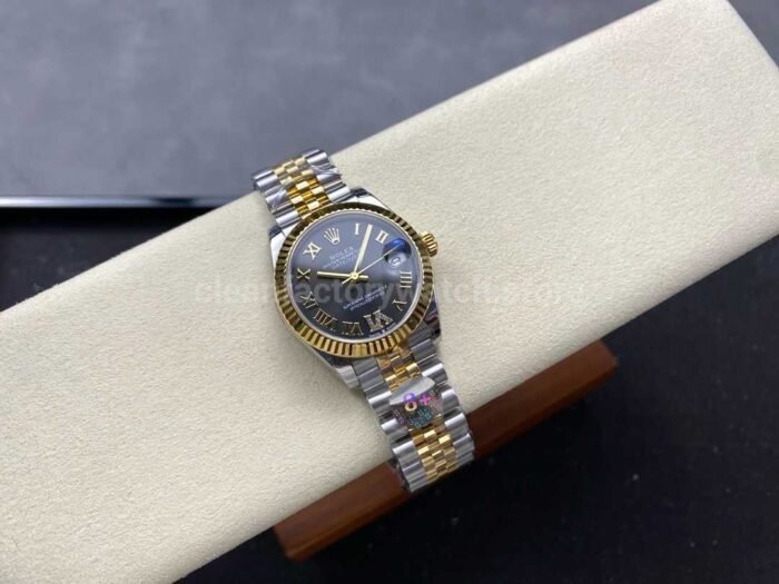 8 Factory Rolex counterweight Datejust 278273 0018 31mm Half Yellow Gold Roman Numerals Super Clone Watch,Clean Factory Watch