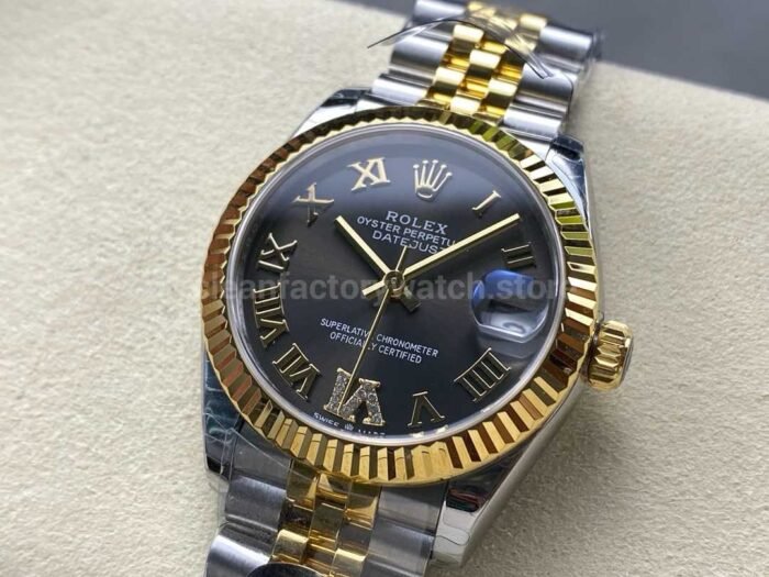 8 Factory Rolex counterweight Datejust 278273 0018 31mm Half Yellow Gold Roman Numerals 7 Super Clone Watch,Clean Factory Watch
