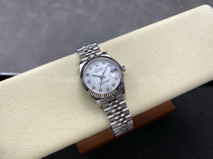 8+ Factory Rolex counterweight Datejust 278274-0006 31mm Full Steel Diamond Mother Of Pearl Dial Jubilee - Image 4