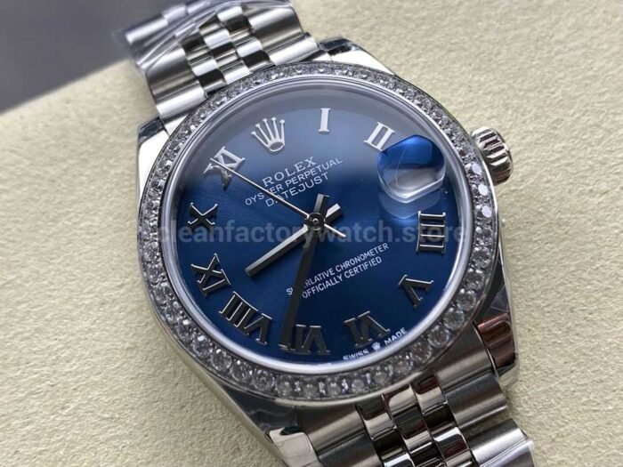 8 Factory Rolex counterweight Datejust 278384RBR 0037 31mm Diamo 6 Super Clone Watch,Clean Factory Watch