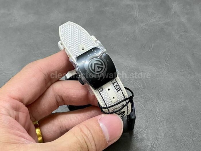 ABF Factory Franck Muller Vanguard V45 44mm Carbon fiber Rubber Strap White Dial - Image 7