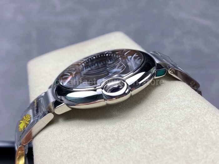 AF Factory Cartier Ballon Bleu 42mm Full Steel Roman Numerals Brown Dial - Image 7