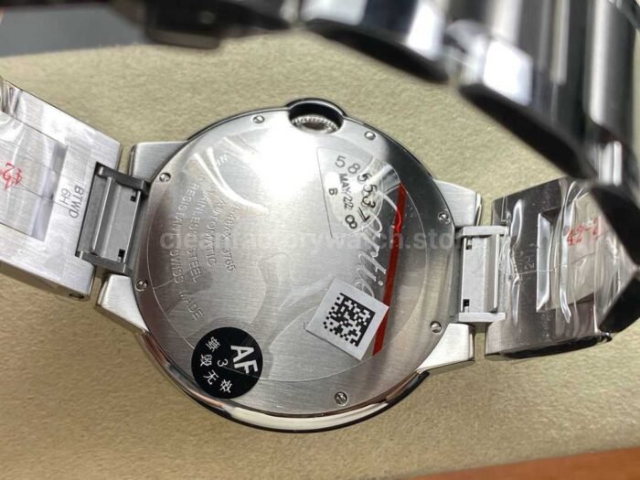 AF Factory Cartier Ballon Bleu 42mm Full Steel Roman Numerals Brown Dial - Image 8