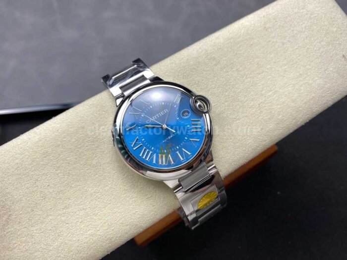 AF Factory Cartier Ballon Bleu WSBB0061 42mm Full Steel Roman Numerals Light Blue Dial - Image 4