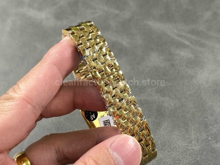 AF Factory Cartier Panthere W25014B9 27mm Full Yellow Gold Roman Numerals Silver Dial 8 Super Clone Watch,Clean Factory Watch