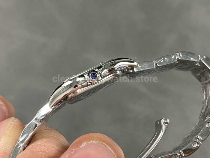 AF Factory Cartier Panthere W4PN0007 22mm Diamond Bezel Full Steel Roman Numerals Silver Dial 3 Super Clone Watch,Clean Factory Watch