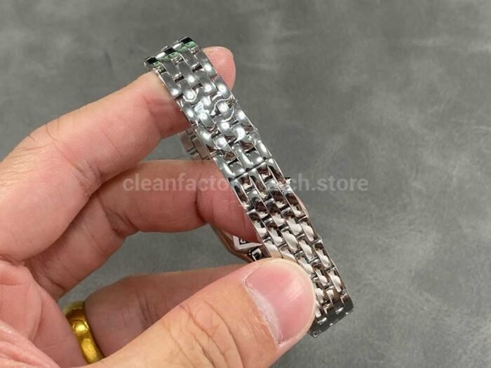 AF Factory Cartier Panthere W4PN0007 22mm Diamond Bezel Full Steel Roman Numerals Silver Dial 5 Super Clone Watch,Clean Factory Watch