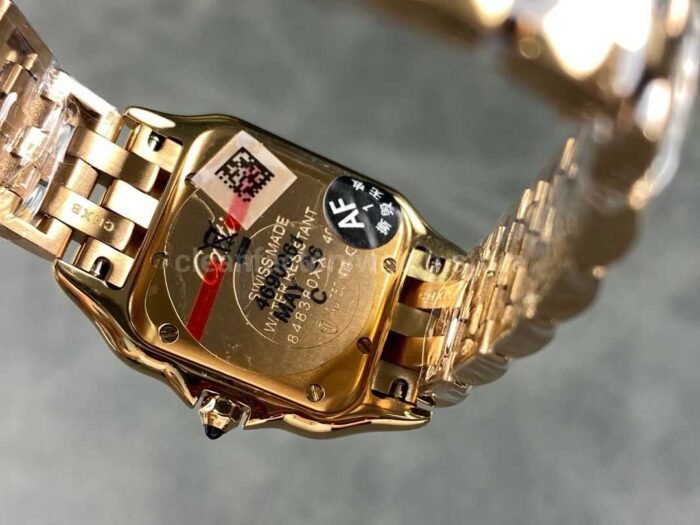 AF Factory Cartier Panthère WJPN0009 27mm Full Rose Gold Roman Numerals Silver Dial - Image 7