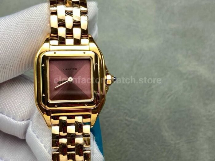 AF Factory Cartier Panthere WJPN0035 22mm Full Rose Gold Red Dial 2 Super Clone Watch,Clean Factory Watch