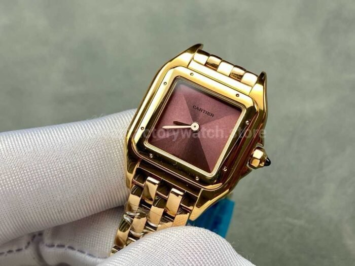 AF Factory Cartier Panthere WJPN0035 22mm Full Rose Gold Red Dial 7 Super Clone Watch,Clean Factory Watch