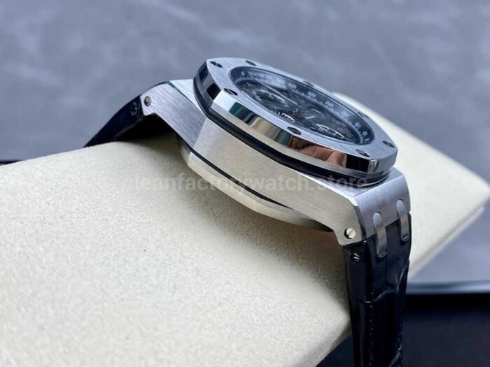 APF Factory Audemars Piguet Royal Oak Offshore Chronograph 26470ST.OO.A104CR.01 42mm Steel Leather Strap Arabic Numerals Grey Dial - Image 5
