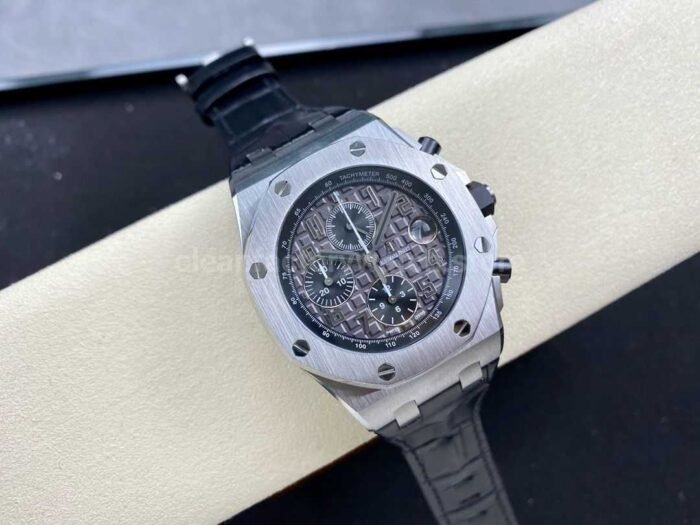 APF Factory Audemars Piguet Royal Oak Offshore Chronograph 26470ST.OO.A104CR.01 42mm Steel Leather Strap Arabic Numerals Grey Dial - Image 4