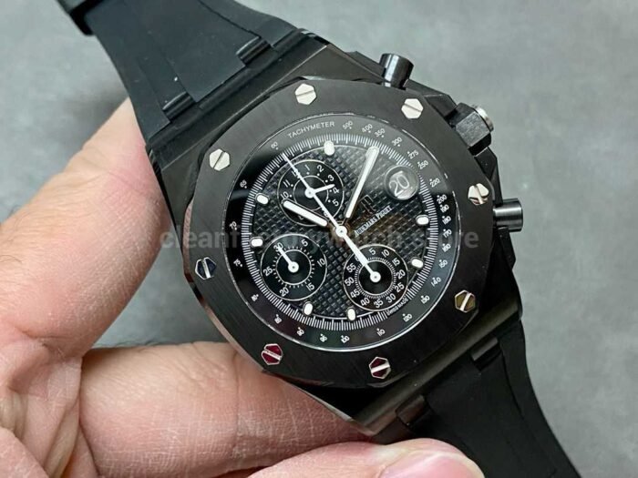 APF Factory Audemars Piguet Royal Oak Offshore Chronograph 26238CE.OO.1300CE.01 42mm Ceramic Rubber Strap Black Dial - Image 2