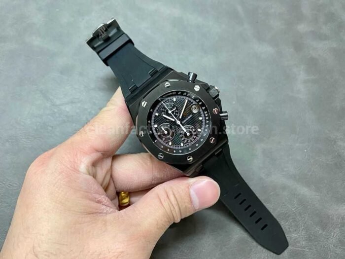 APF Factory Audemars Piguet Royal Oak Offshore Chronograph 26238CE.OO.1300CE.01 42mm Ceramic Rubber Strap Black Dial - Image 4