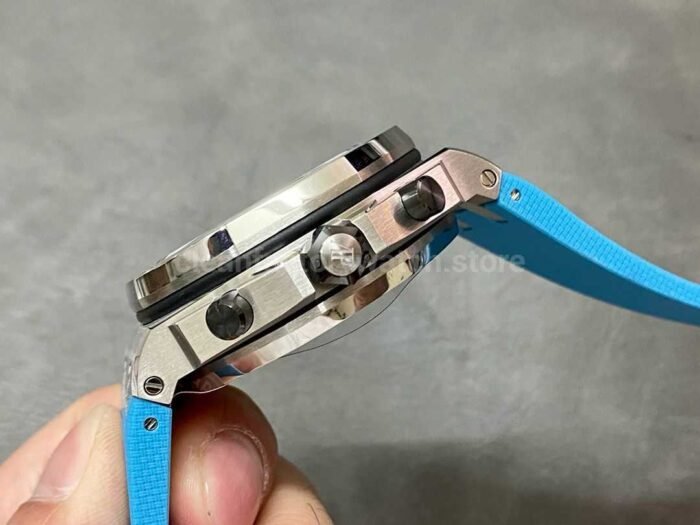 APF Factory Audemars Piguet Royal Oak Offshore Chronograph 26238ST.OO.A340CA.01 42mm Steel Blue Rubber Strap Arabic Numerals Blue Dial - Image 6