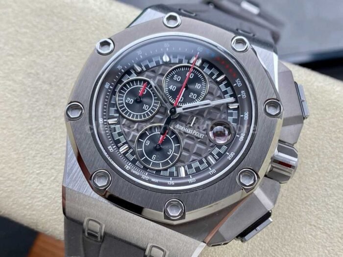 APF Factory Audemars Piguet Royal Oak Offshore Chronograph 26568IM.OO.A004CA.01 44mm Titanium Rubber Strap Grey Dial - Image 3