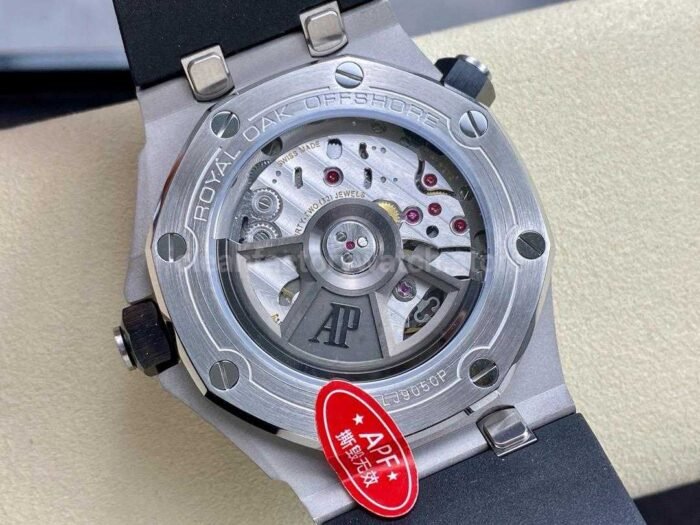 APF Factory Audemars Piguet Royal Oak Offshore Diver 15720CN.OO.A002CA.01 42mm White Gold Rubber Strap Black Dial - Image 7