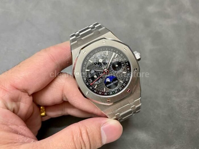 BBR Factory Audemars Piguet Royal Oak Perpetual Calendar 26609TI.OO.1220TI.01 41mm Full Steel Grey Dial - Image 4