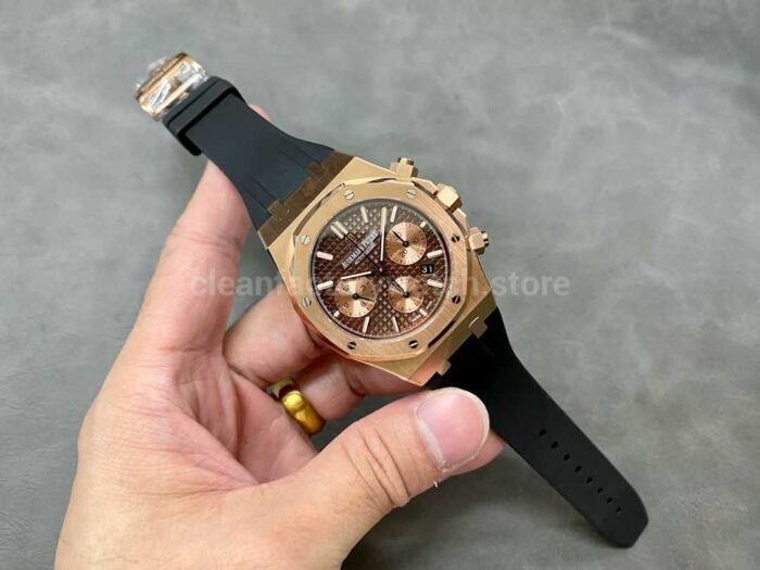 BF Factory Audemars Piguet Royal Oak Chronograph 26239OR.OO .D821CR.01 41mm Rose Super Clone Watch,Clean Factory Watch