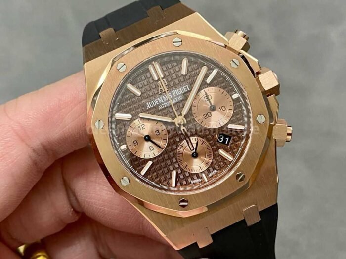 BF Factory Audemars Piguet Royal Oak Chronograph 26239OR.OO .D821CR.01 41mm Rose 6 Super Clone Watch,Clean Factory Watch