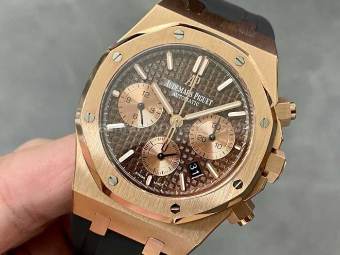 BF Factory Audemars Piguet Royal Oak Chronograph 26239OR.OO .D821CR.01 41mm Rose Go 1 Super Clone Watch,Clean Factory Watch