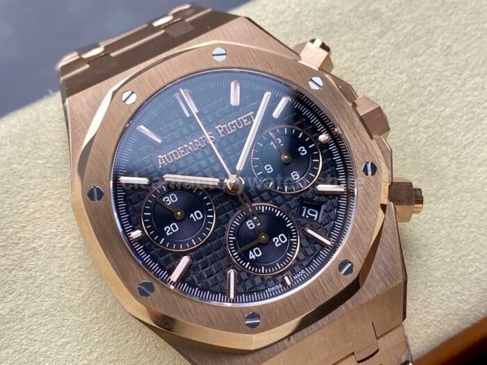 BF Factory Audemars Piguet Royal Oak Chronograph 26240OR.OO .1320OR.05 41mm Full Rose 5 Super Clone Watch,Clean Factory Watch