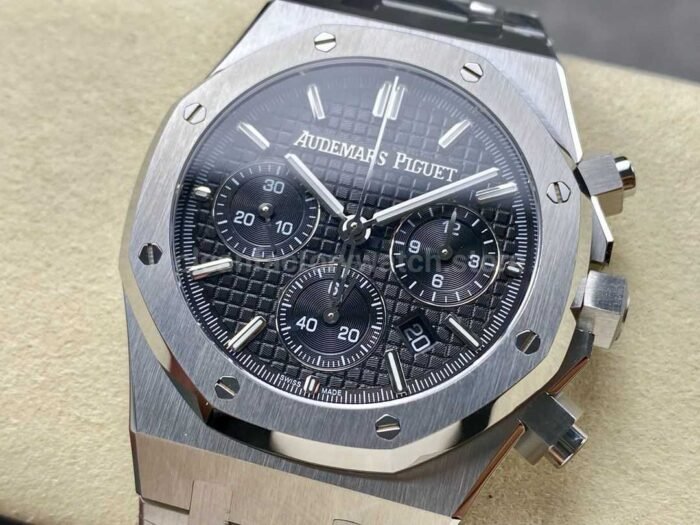 BF Factory Audemars Piguet Royal Oak Chronograph 26240ST.OO .1320ST.06 41mm Full Steel Black Super Clone Watch,Clean Factory Watch